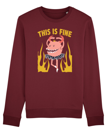 This Is Fine Monster Ballerina Burgundy