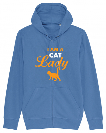 I am a Cat Lady Bright Blue