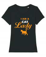 I am a Cat Lady Tricou mânecă scurtă guler larg fitted Damă Expresser