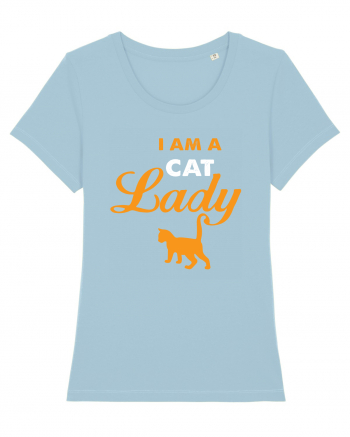 I am a Cat Lady Sky Blue