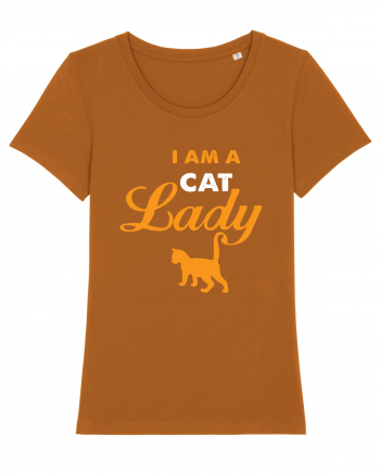 I am a Cat Lady Roasted Orange