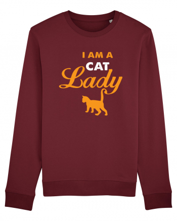 I am a Cat Lady Burgundy