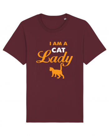 I am a Cat Lady Burgundy