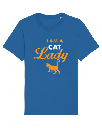 I am a Cat Lady Royal Blue