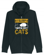 I Sleep With My Cats Hanorac cu fermoar Unisex Connector