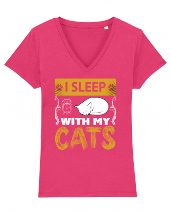 I Sleep With My Cats Raspberry