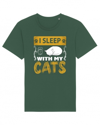 I Sleep With My Cats Bottle Green