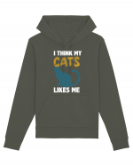 I Think Cats Likes Me Hanorac Unisex Drummer