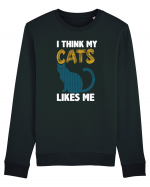 I Think Cats Likes Me Bluză mânecă lungă Unisex Rise