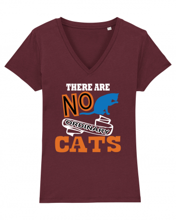 There Are No Ordinary Cats Burgundy