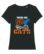 There Are No Ordinary Cats Tricou mânecă scurtă guler larg fitted Damă Expresser