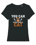 You Can Never Own A Cat Tricou mânecă scurtă guler larg fitted Damă Expresser