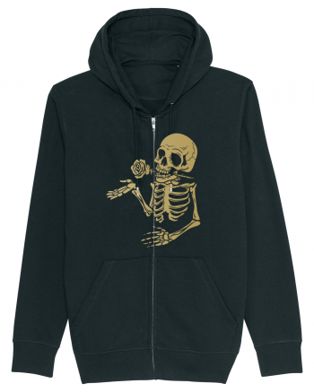 Skeleton Gold Rose Black