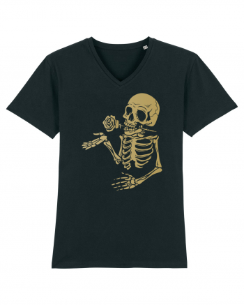 Skeleton Gold Rose Black