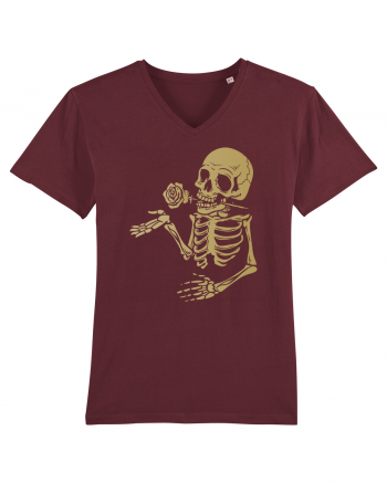 Skeleton Gold Rose Burgundy