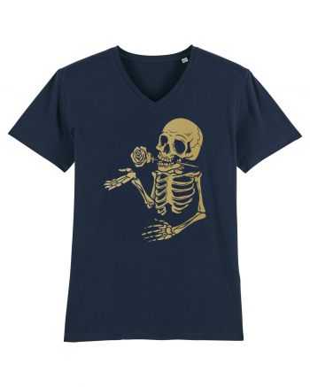 Skeleton Gold Rose French Navy