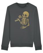 Skeleton Gold Rose Bluză mânecă lungă Unisex Rise