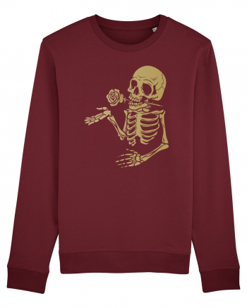 Skeleton Gold Rose Burgundy