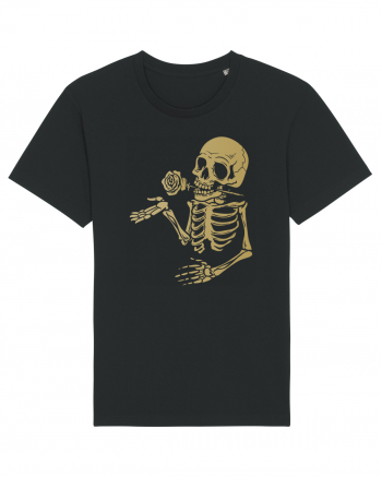 Skeleton Gold Rose Black