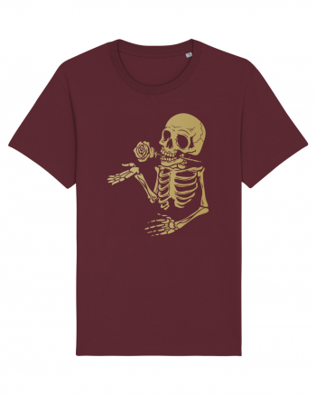 Skeleton Gold Rose Burgundy