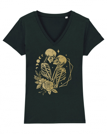 Lovers Skeleton Celeastial KIss Black