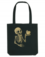 Skeleton Golden Heart Sacoșă textilă