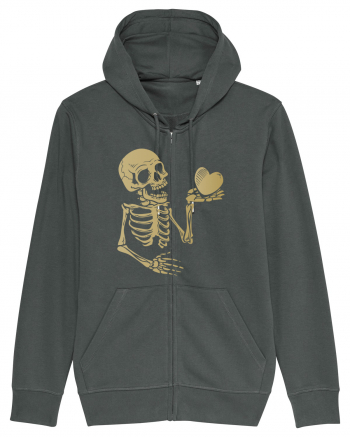 Skeleton Golden Heart Anthracite