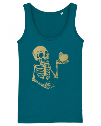 Skeleton Golden Heart Ocean Depth