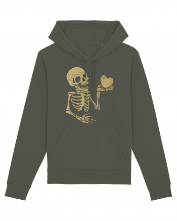 Skeleton Golden Heart Khaki