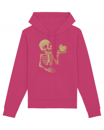 Skeleton Golden Heart Raspberry