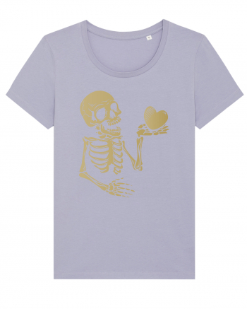 Skeleton Golden Heart Lavender