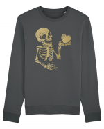 Skeleton Golden Heart Bluză mânecă lungă Unisex Rise