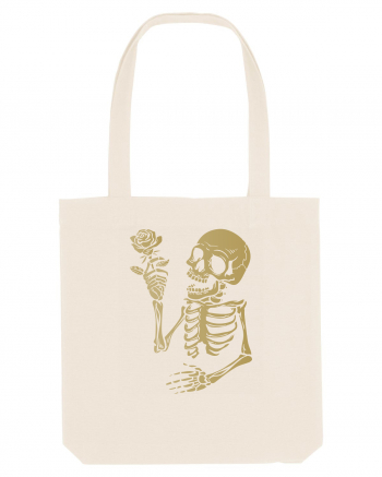 Skeleton Happy with Golden Rose Natural