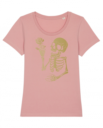 Skeleton Happy with Golden Rose Canyon Pink