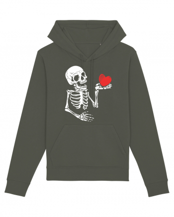 Skeleton Red Heart Khaki