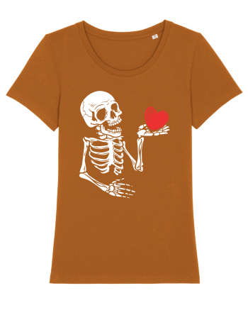 Skeleton Red Heart Roasted Orange