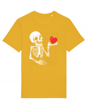 Skeleton Red Heart Spectra Yellow