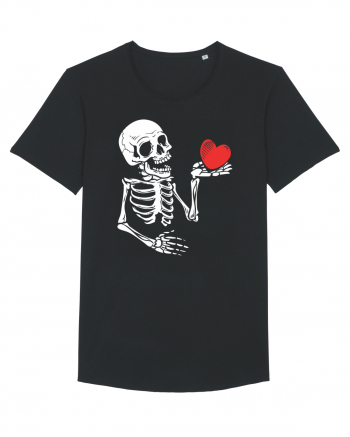 Skeleton Red Heart Black