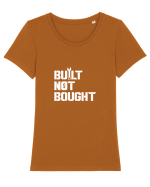 Built not Bought Tricou mânecă scurtă guler larg fitted Damă Expresser