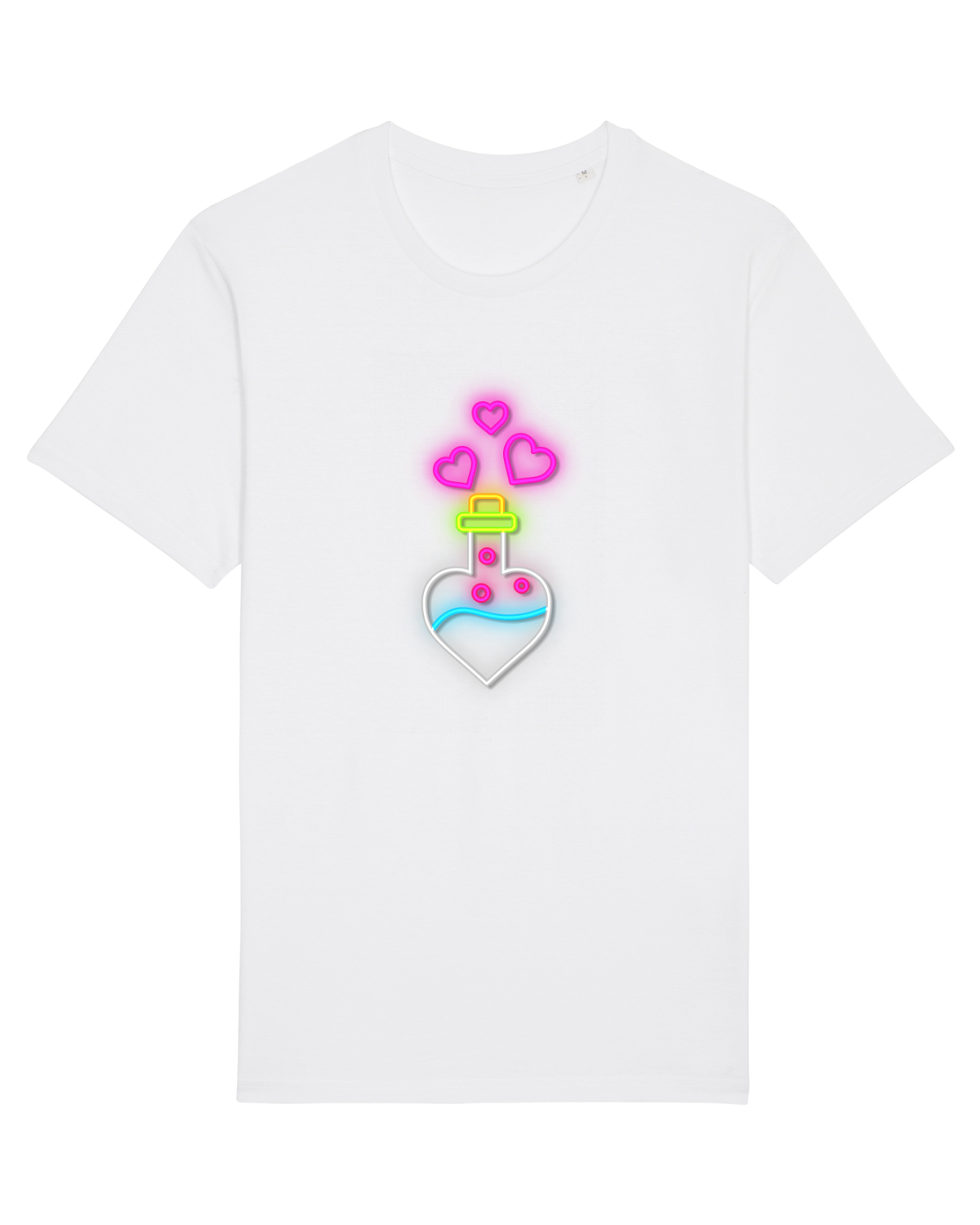 Tricou mânecă scurtă Unisex Rocker White