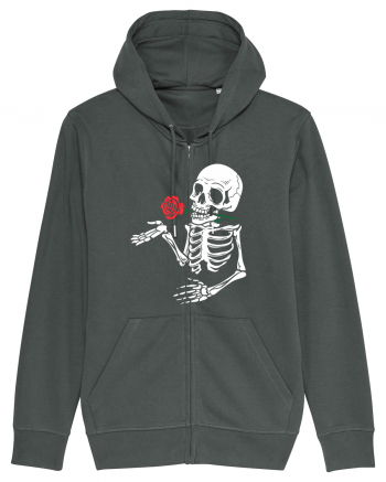 Skeleton Red Rose Anthracite