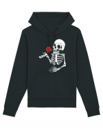 Skeleton Red Rose Hanorac Unisex Drummer