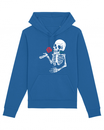 Skeleton Red Rose Royal Blue