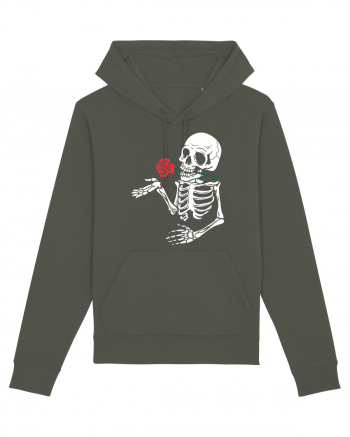 Skeleton Red Rose Khaki