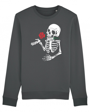 Skeleton Red Rose Anthracite