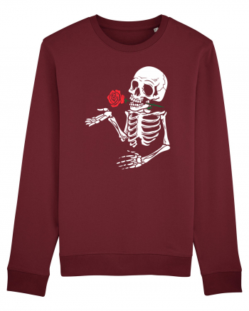 Skeleton Red Rose Burgundy