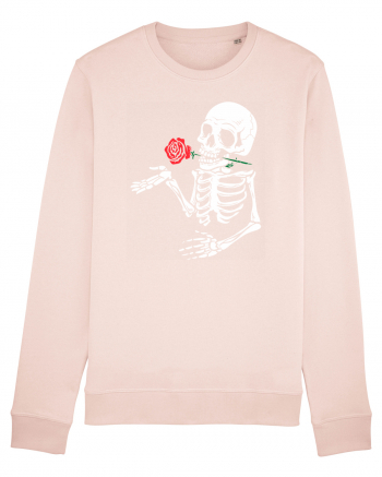 Skeleton Red Rose Candy Pink