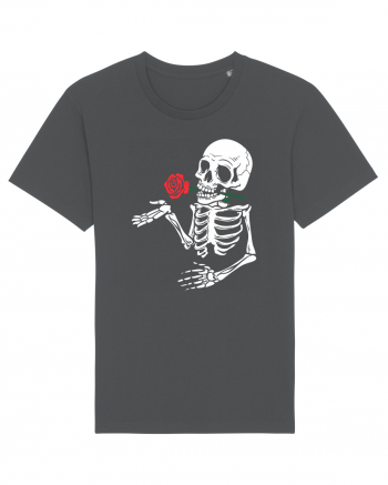 Skeleton Red Rose Anthracite