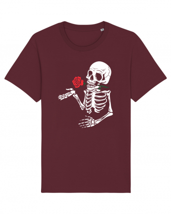 Skeleton Red Rose Burgundy