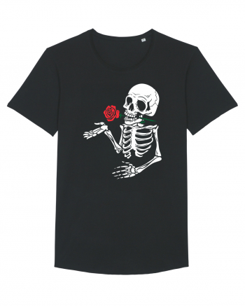 Skeleton Red Rose Black